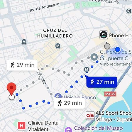 Habitaciones Privada Preciosa Grande Centro Malaga Tambien Cerca De La Playa Wi-Fi Dış mekan fotoğraf